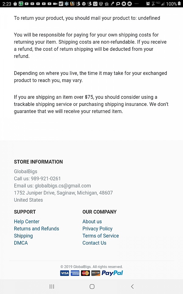 Store info. Address phone number Store info. Address phone number