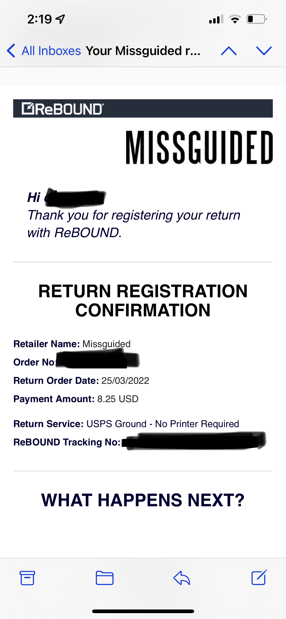 missguided us express shipping