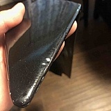 Old damage that had been just painted over and sent back out to the next unfortunate customer which was me.