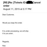 Email sent to me by Beautiful Halo.