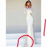Photo on beformal website, showing clearly that there is lining on dress (picture taken directly from Sherri Hill website, with her watermark removed)