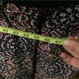 My hips at the widest part are about 47", and according to their description, the dress was 49,6 in the hip area.