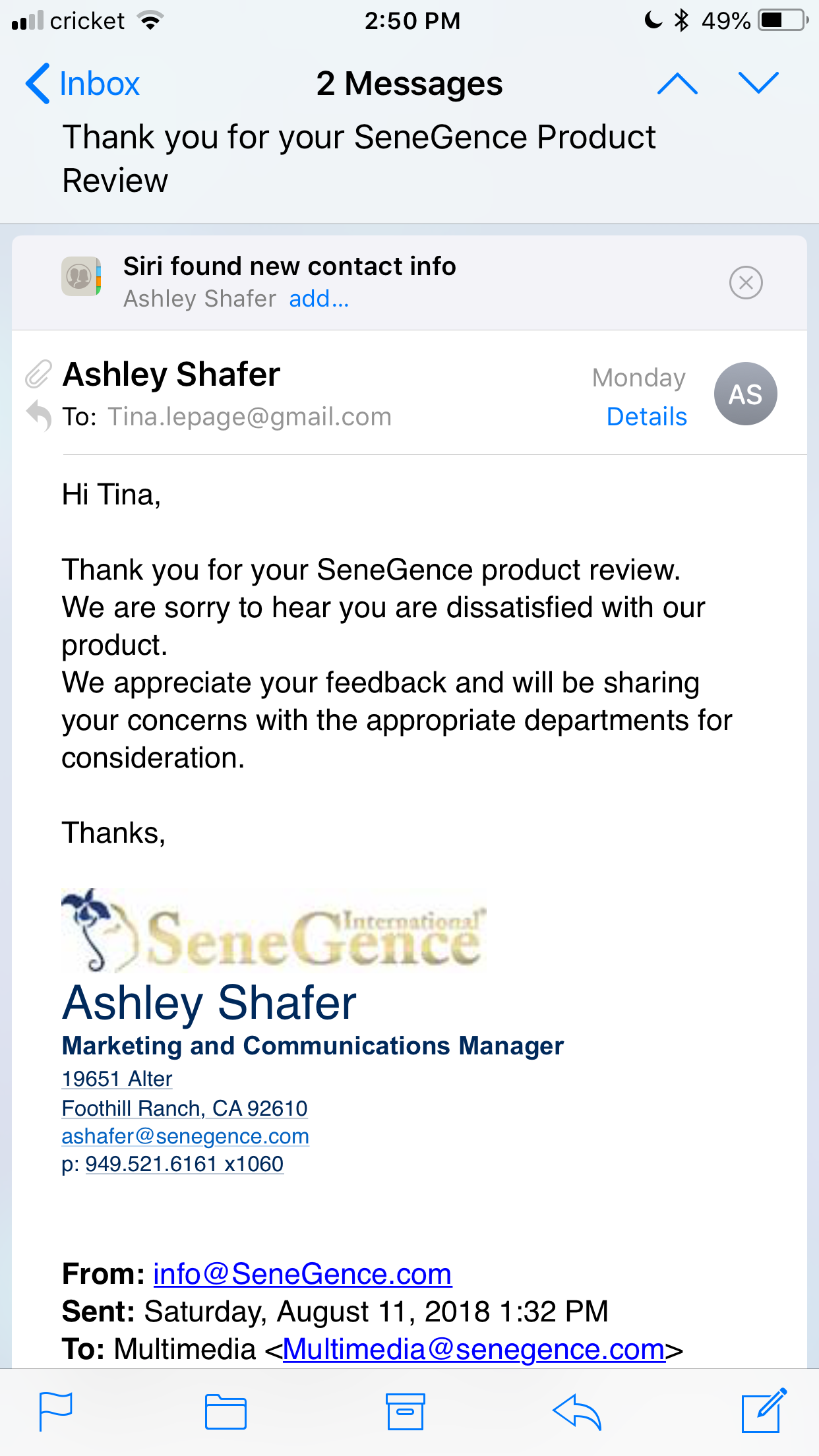 senegence reviews 48 reviews of senegence com sitejabber