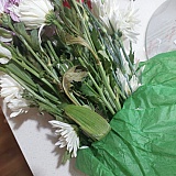 This is what was delivered instead. Squashy flowers