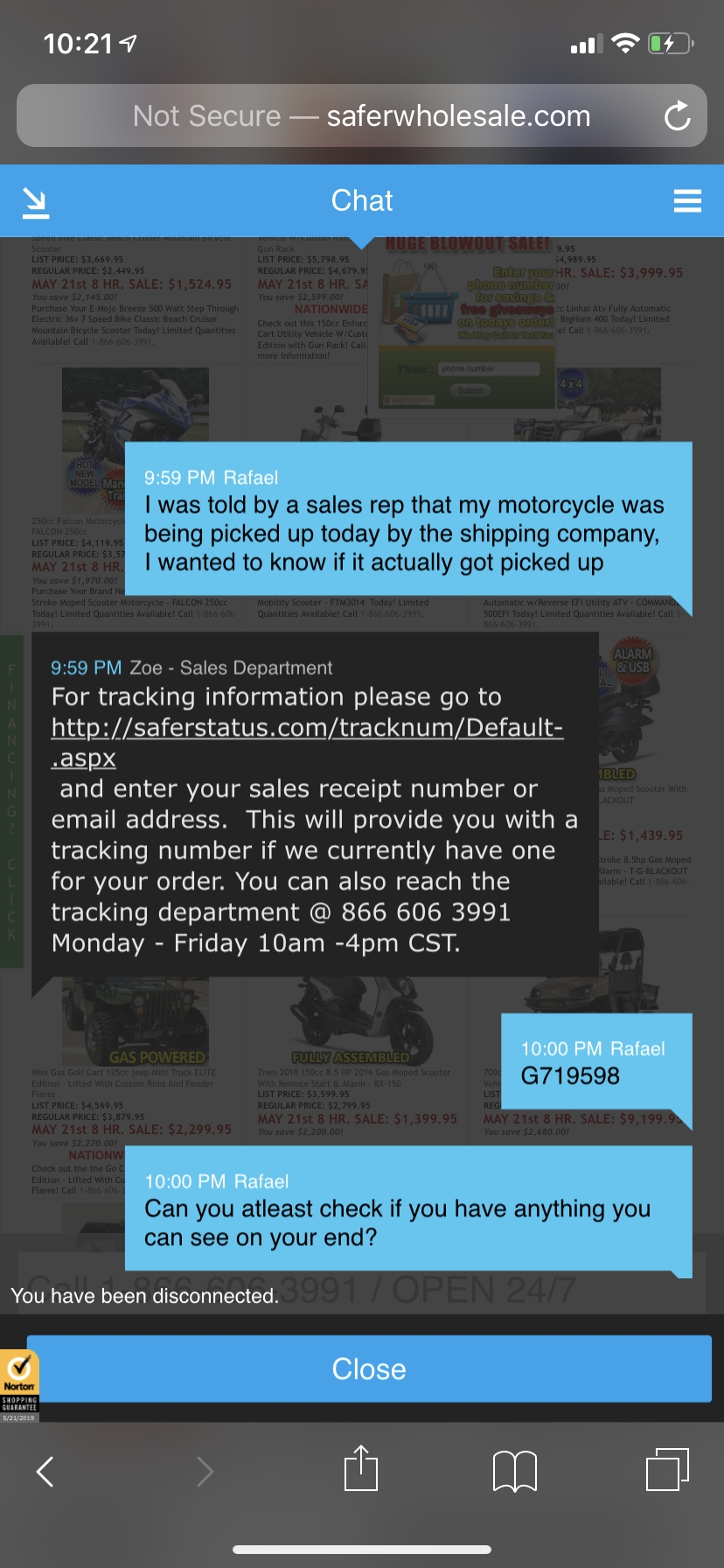 SaferWholesale Reviews 836 Reviews of Sitejabber