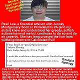 Pearl Lee has crossed the line from willful ignorance to calculated evil.