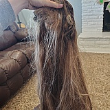 After brushing, normal movement.