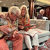 Funtime new friends in the lounge.