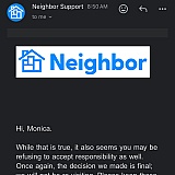 Overall outcome from Customer Service despite me describing the situation and providing screenshots