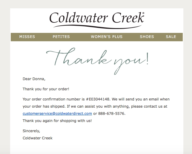 Coldwater Creek Reviews 133 Reviews of Sitejabber