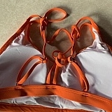 You can not get the knots out due to the fabric is sewn in. On the advertised top there are 2 brackets on each side and the one I received only has one.