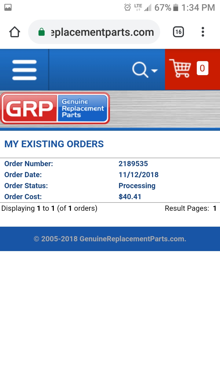 Genuine Replacement Parts Reviews 58,423 Reviews of