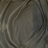 This is what they sended, it wasnt even wrapped in plastic, just mushed in the box. This was obviously worn item, it had so many skin cells and stains in it, and lower parts were really stretched!
