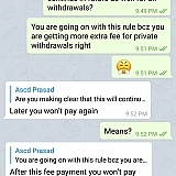 Support confirmed that after this no need to pay anything to withdrawl anymore... and after paying blocked me on telegram and reported as spam to telegram admins