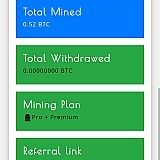Here is the inteligent dashboard that works as per their custom. They can increase the total mined amount from backend any time... During server hacking attack drama... just to attract customers to pay extra fee they added bonus from backend