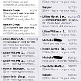 Customer support and service is top notch. Every time I wrote in with a question, they got back to me very quickly as you can see from my email headers. I just pulled a quick search through my emails and I think there are even more than this, but at leas
