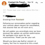Lea from Traveluro regarding my reservation.