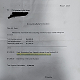 They only wrote on this letter that the refunded my $1000.00 to my credit card. They never did. This is another tactic they use ripping you off. This company sucks BIG TIME