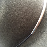 Scuff marks on the gold band