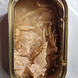 Natural Catch tuna has a very tough (hard to chew) consistency, is submerged in a LOT of murky salt water, and is way too salty.