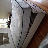 This was supposed to be a "queen size frame". They delivered a full size frame and the mattress was too big. This was horrible.