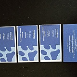 The back of the business card is okay. However, not all the business cards look the same and some have a scruffy look to it. The whole package of cards was like these.