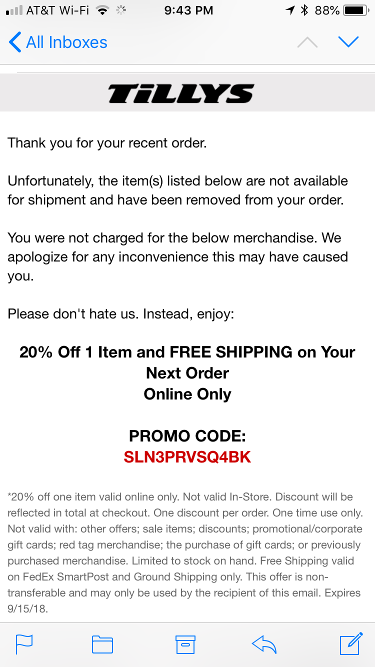 Tilly's Reviews 186 Reviews of Sitejabber
