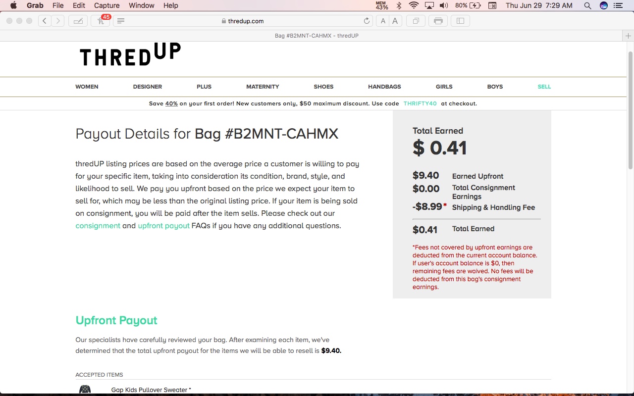 thredUP Reviews 5,106 Reviews of Sitejabber