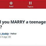Clearly a pedophile on GAG.