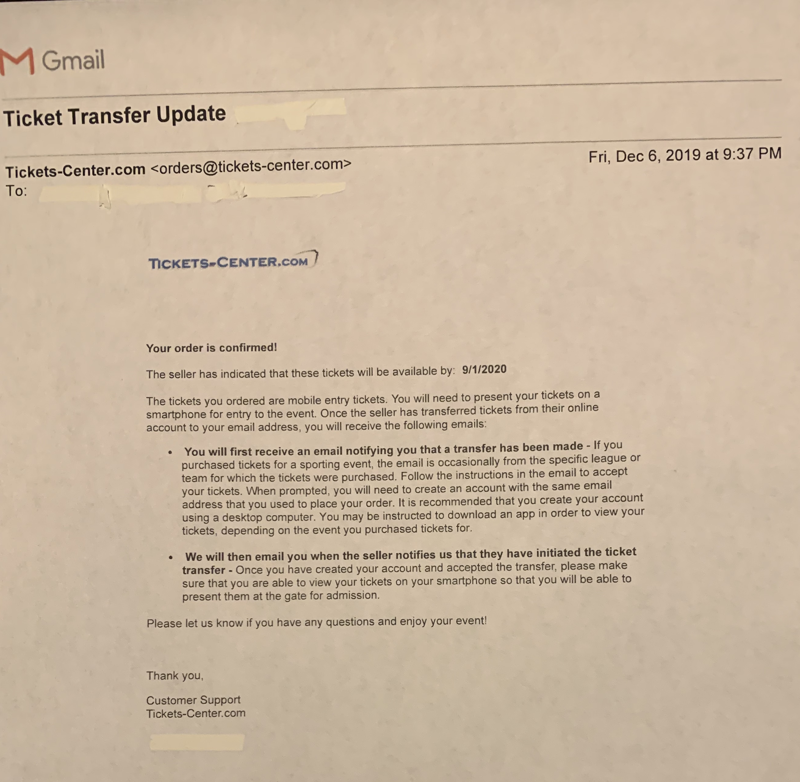 TicketsCenter Reviews 74,451 Reviews of Sitejabber