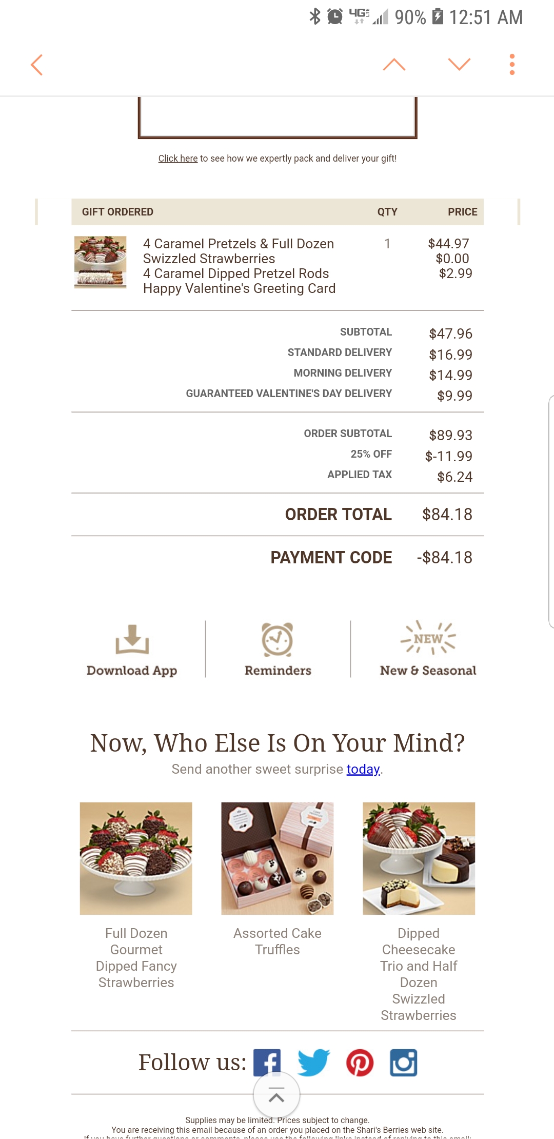 Shari's Berries Reviews 1,435 Reviews of Sitejabber