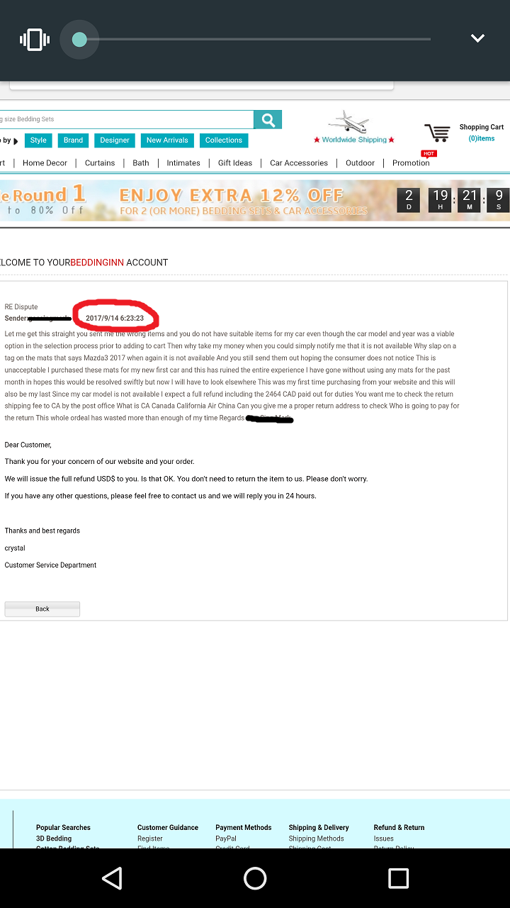 BeddingInn Reviews 367 Reviews of Sitejabber