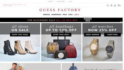 Guess Factory Size Chart