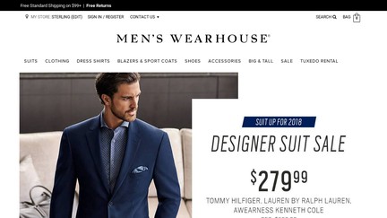 Men S Wearhouse Size Chart