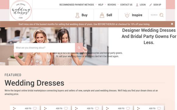 Pre Owned Wedding Dresses Com Reviews 2 Reviews Of