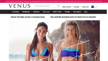 Venus Swimwear Size Chart