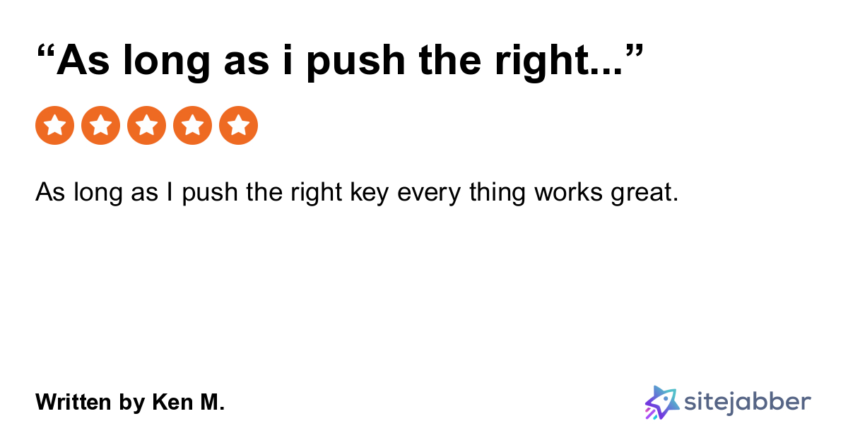 5Star Review of Aqua Science “As long as I push the right key every