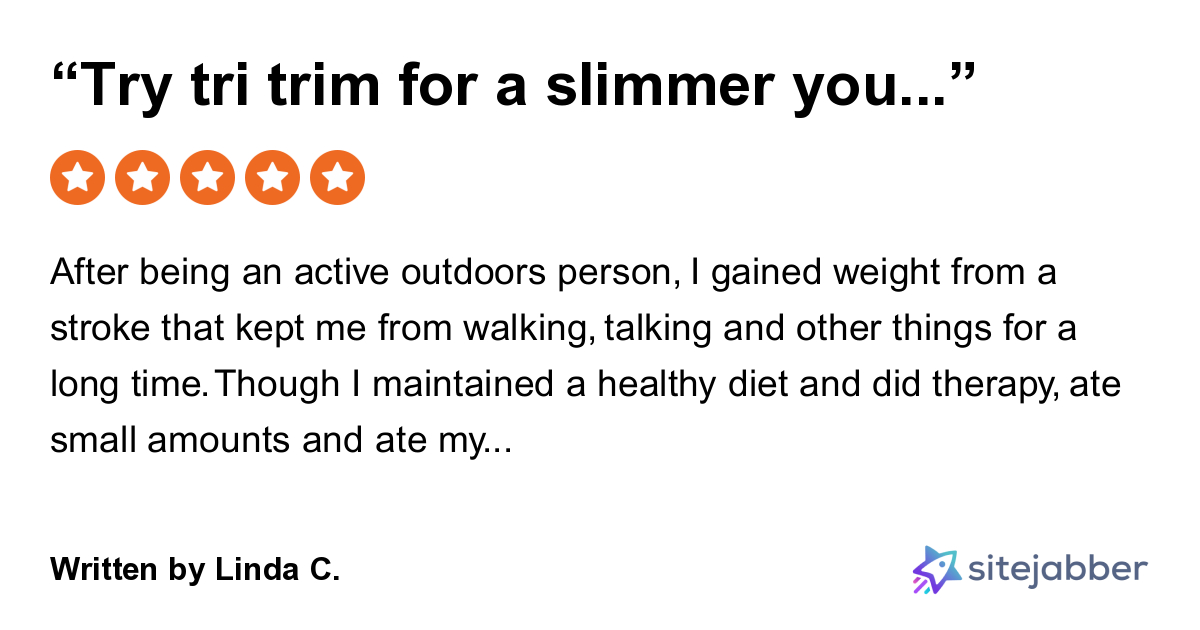 5Star Review of Gundry MD “TRY TRI TRIM FOR A SLIMMER YOU!”