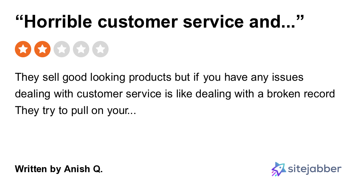 2Star Review of Homary “Horrible customer service and disingenuous”