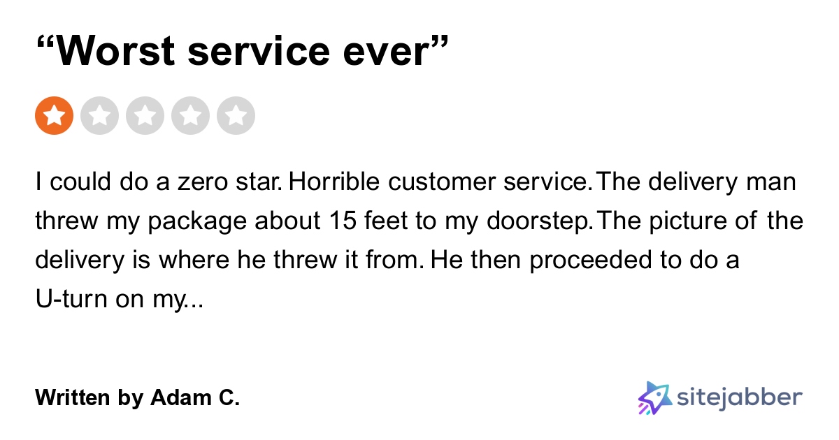1Star Review of LaserShip “Worst service ever”