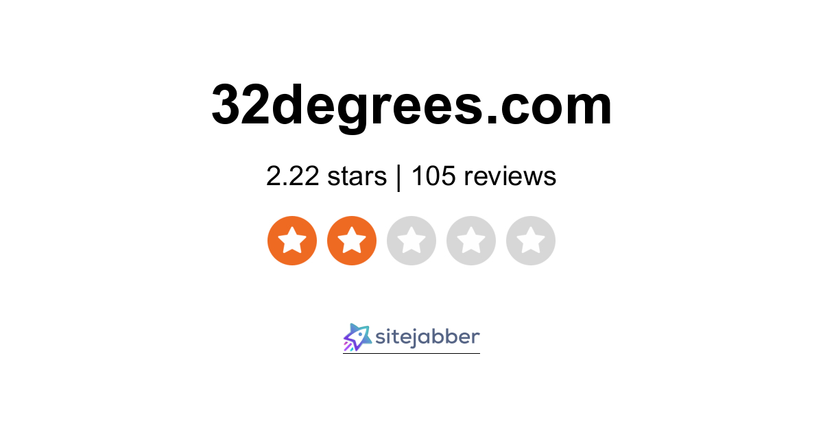 32 Degrees Official Site Reviews - 105 Reviews of 32degrees.com