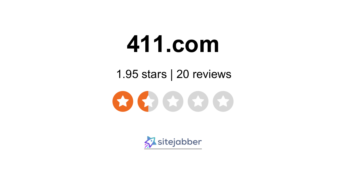 411 Reviews - 20 Reviews of 411.com | Sitejabber