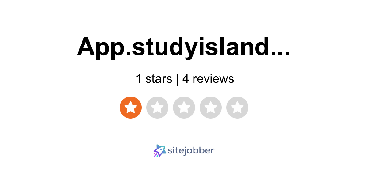 3 Reviews of App.studyisland.com | Sitejabber