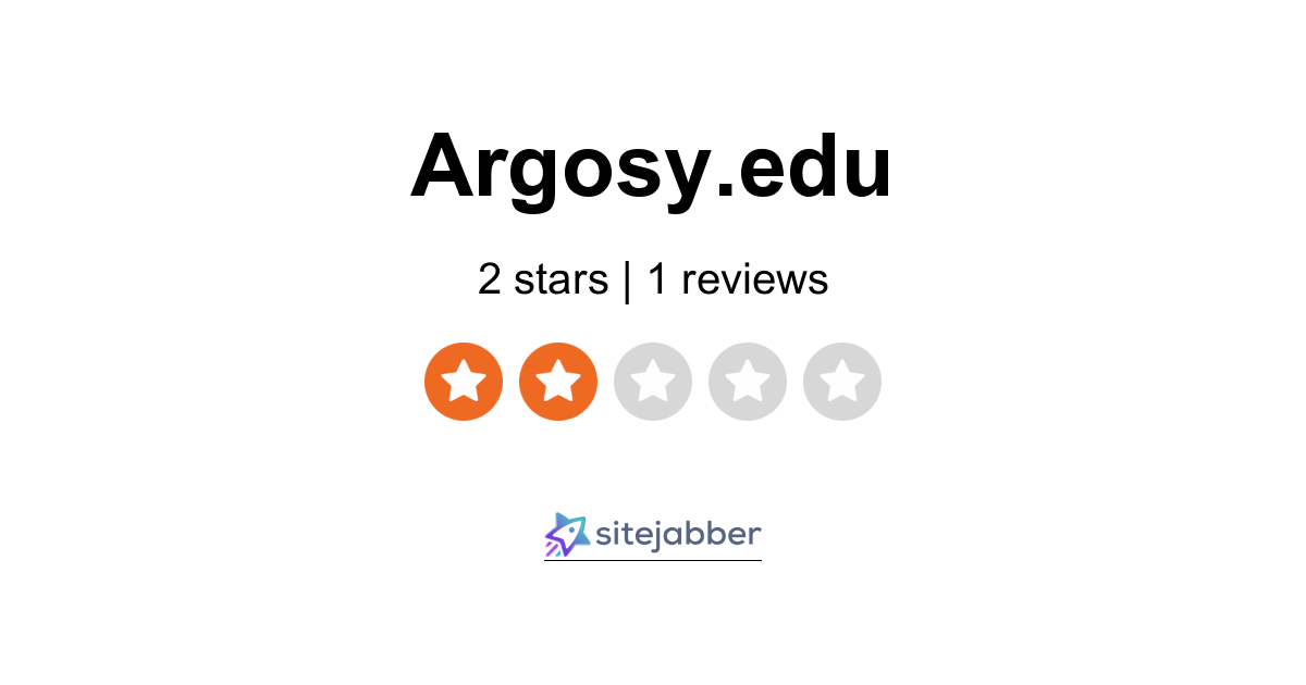 Argosy University Reviews - 1 Review of Argosy.edu | Sitejabber