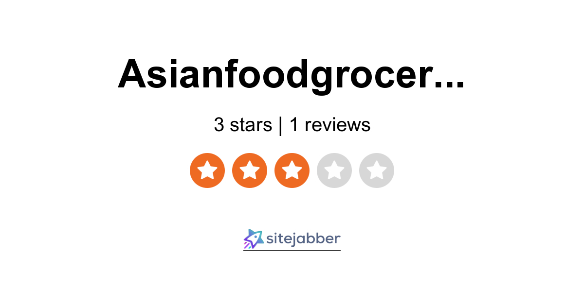 Asian Food Grocer Out Of Stock