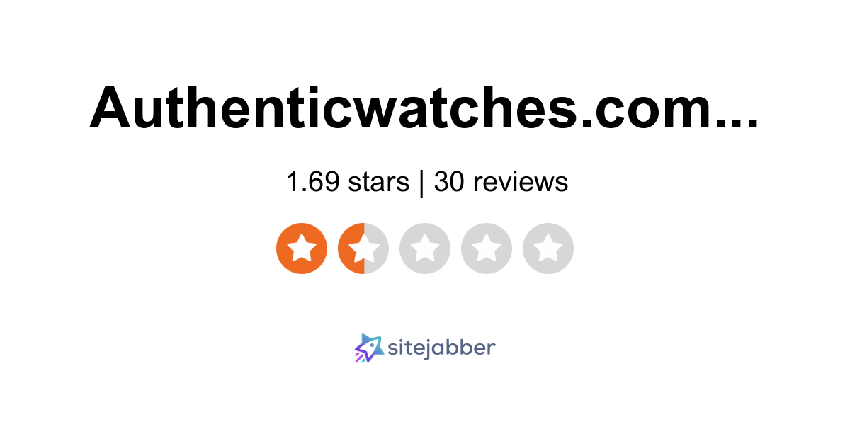 24 Reviews of Authenticwatches.com | Sitejabber
