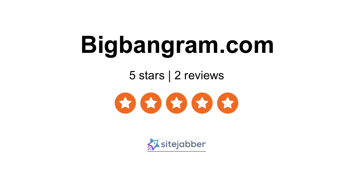 Bigbangram Reviews - 2 Reviews of Bigbangram.com | Sitejabber