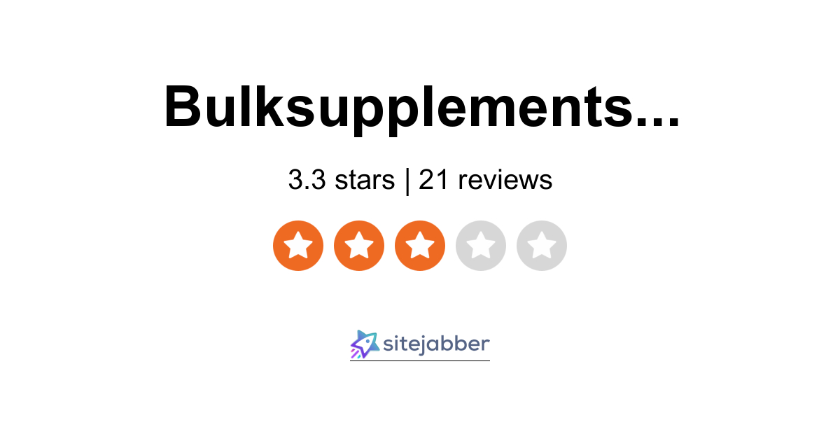 BulkSupplements.com (bulksupps) - Profile