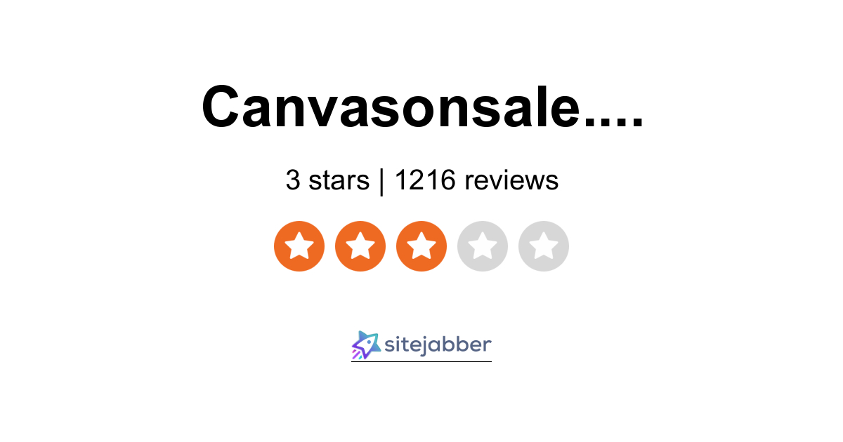 CanvasOnSale Reviews - 1,216 Reviews of Canvasonsale.com