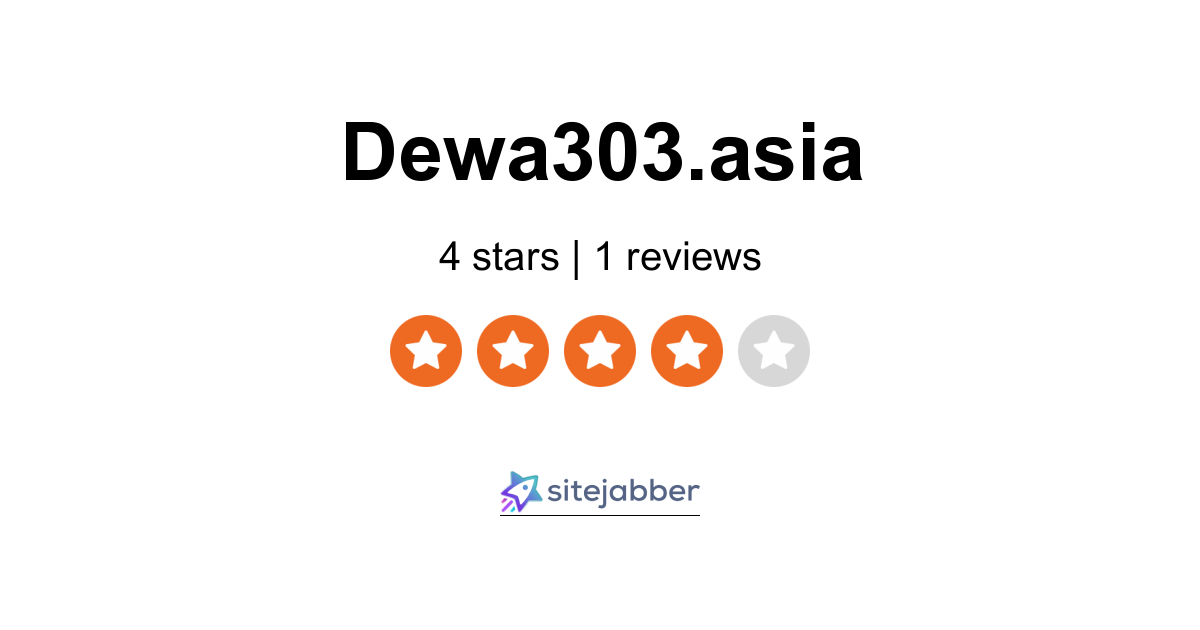 Bandar Taruhan Online Reviews - 1 Review of Dewa303.asia ...